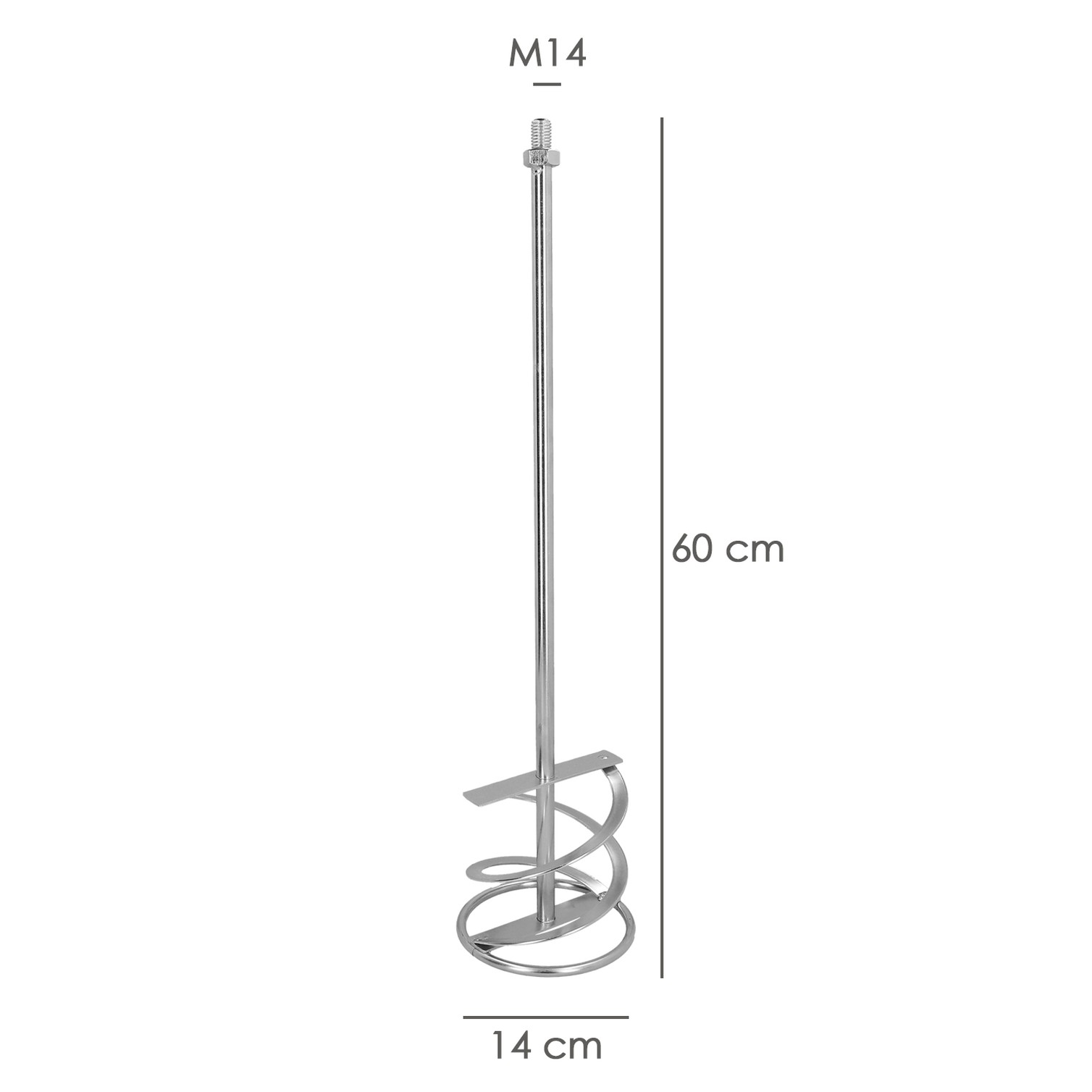 Mezclador Cola Recambio M14 140x600 mm.