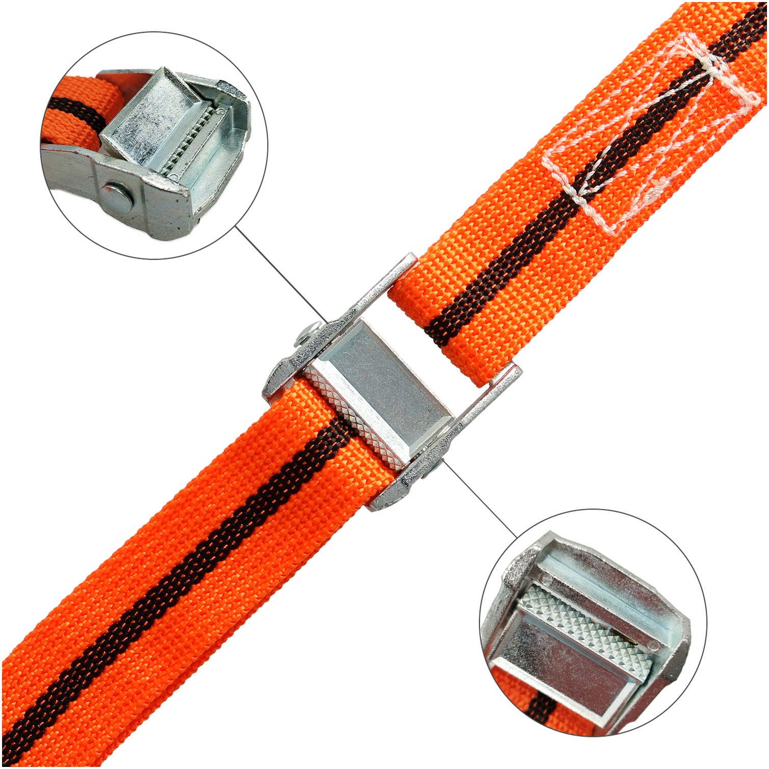 Cinta De Amarre Con Trinquete 5 metros x 38 mm. Trinquete Metalico Automatico, Cincha, Eslinga Mercancia, Correa Sujeción