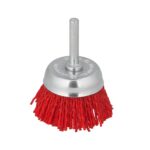 Cepillo Nylon Taza Ø 50 mm. 1/4". Cepillo De Lijado Nailon. Cepillo Para Taladro De Nailon, Cepillo De Alambre Abrasivo De Nylon