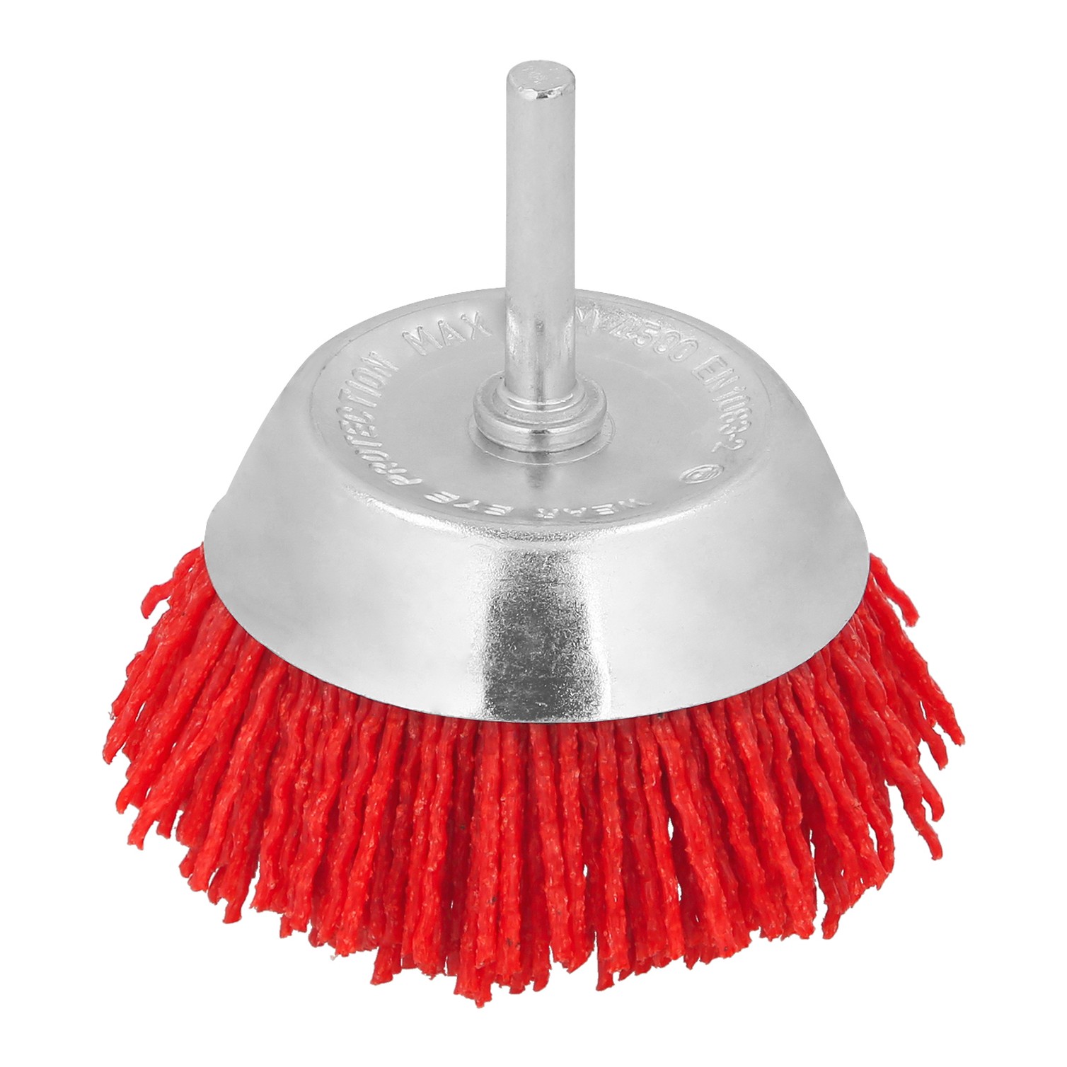 Cepillo Nylon Taza Ø 75 m. 1/4". Cepillo De Lijado Nailon. Cepillo Para Taladro De Nailon, Cepillo De Alambre Abrasivo De Nailon