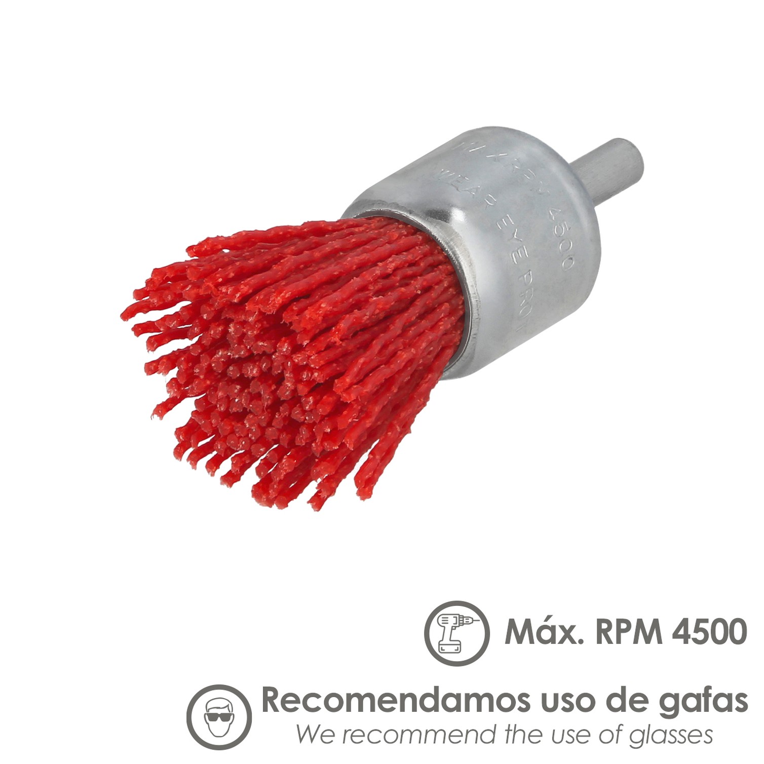 Cepillo Nylon Brocha Ø 25 mm. Cepillo De Lijado Nailon. Cepillo Para Taladro De Nailon, Cepillo De Alambre Abrasivo De Nailon