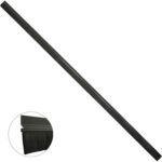 Burlete Para Puertas De Garaje Aluminio Negro Con Cepillo 2,5 m. Cepillo De Puerta, Burlete Garaje, Burlete Cepillo Cochera