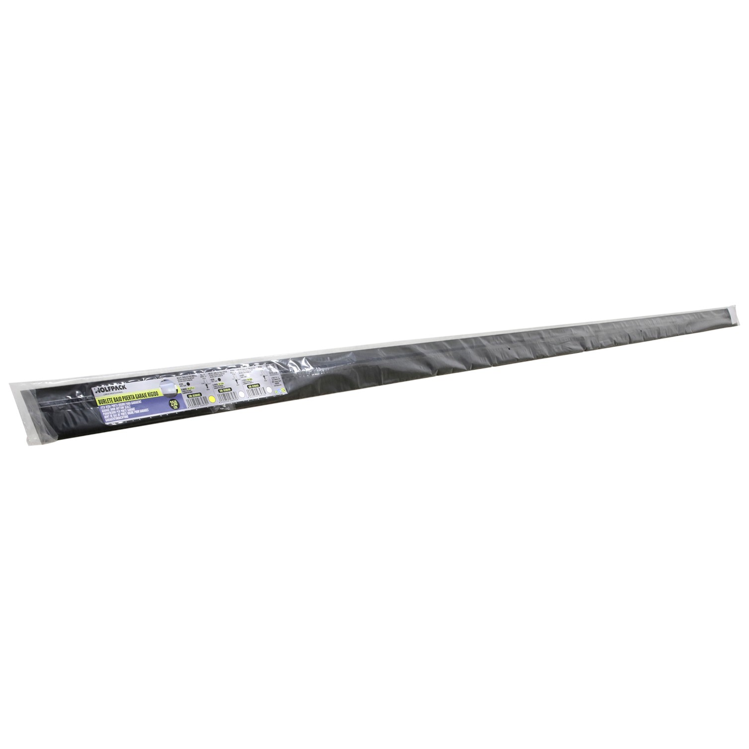 Burlete Para Puertas De Garaje Aluminio Negro Con Cepillo 2,5 m. Cepillo De Puerta, Burlete Garaje, Burlete Cepillo Cochera