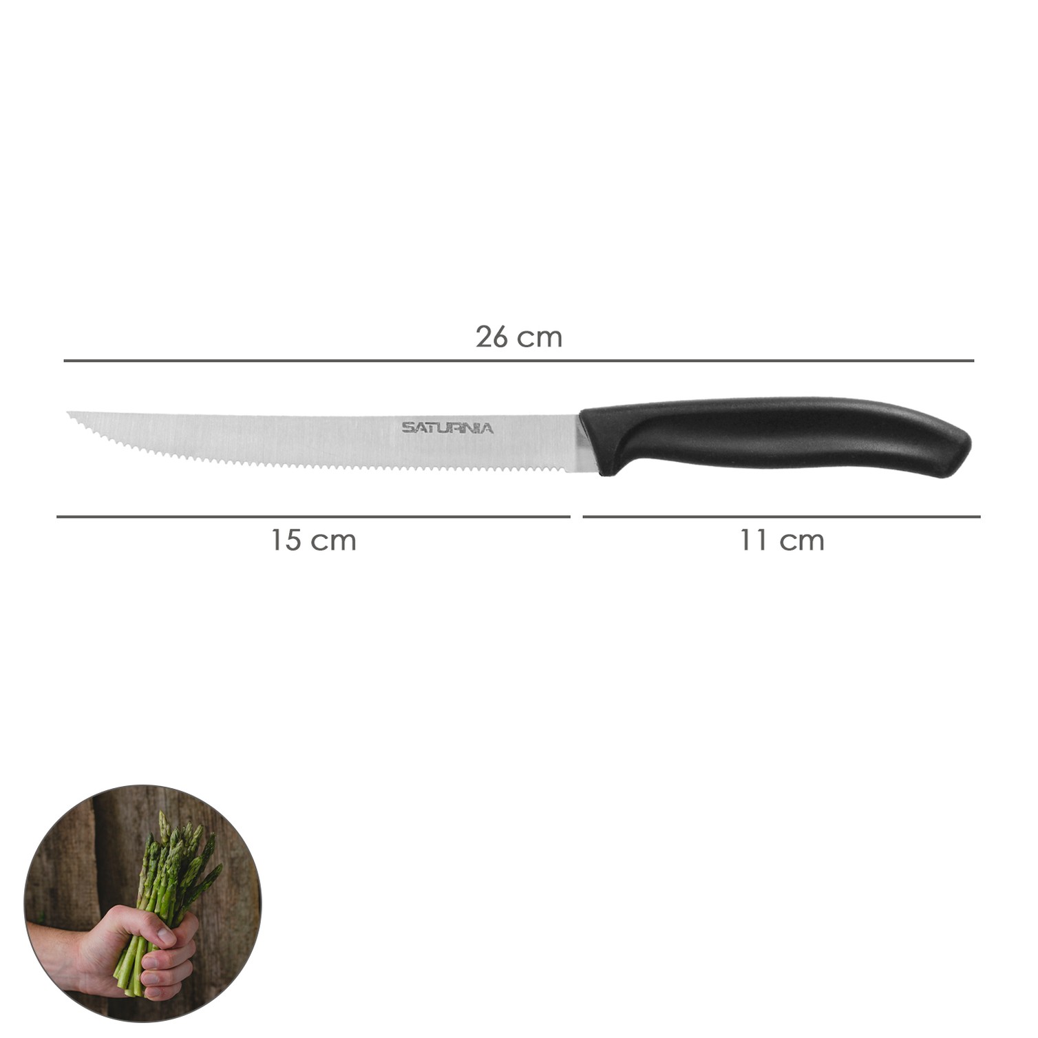 Cuchillo Recolectar Esparragos 26 cm. Cuchillo Esparraguero, Cortador Esparragos, Corta Esparragos