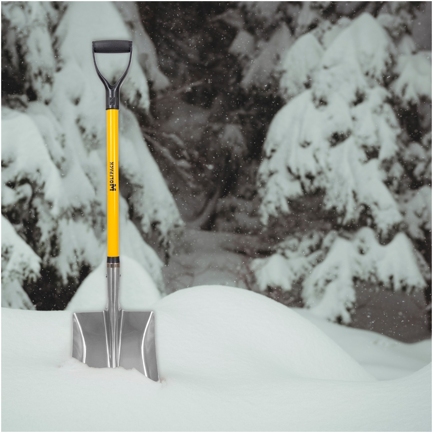 Pala Nieve Aluminio Mango Fibra De Vidrio Con Anilla