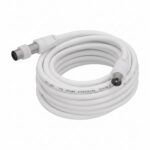 Prolongación Para Televisión - Vídeo De 3 M. Conector De 9,5 Mm Blanco.
