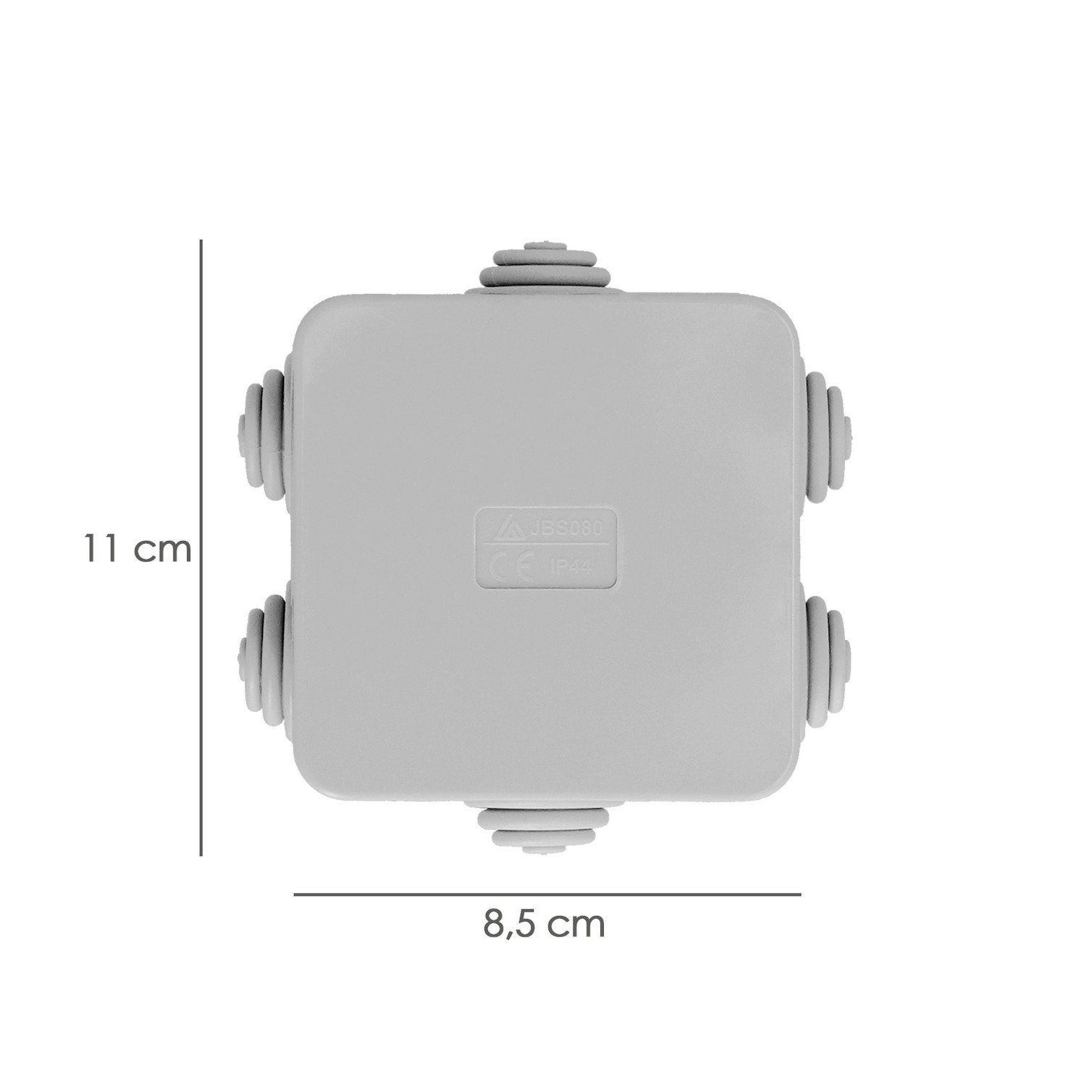 Caja Estanca Superfie Con Clip 80x80x40 Mm