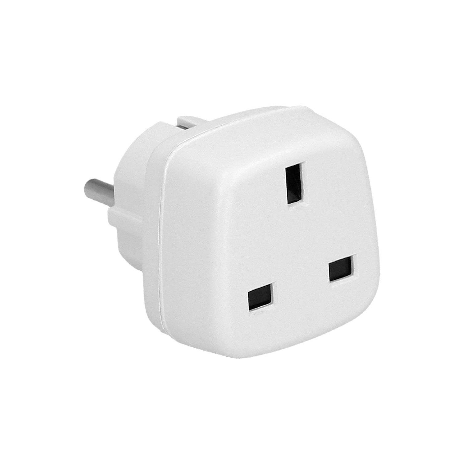 Adaptador Viaje Toma Inglesa A Schuko