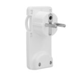 Clavija Enchufe Ultraplano 7 mm. con Asas De Extraccion 16 A - 250 V. Tras Muebles, 3 Cables, Toma Schuko