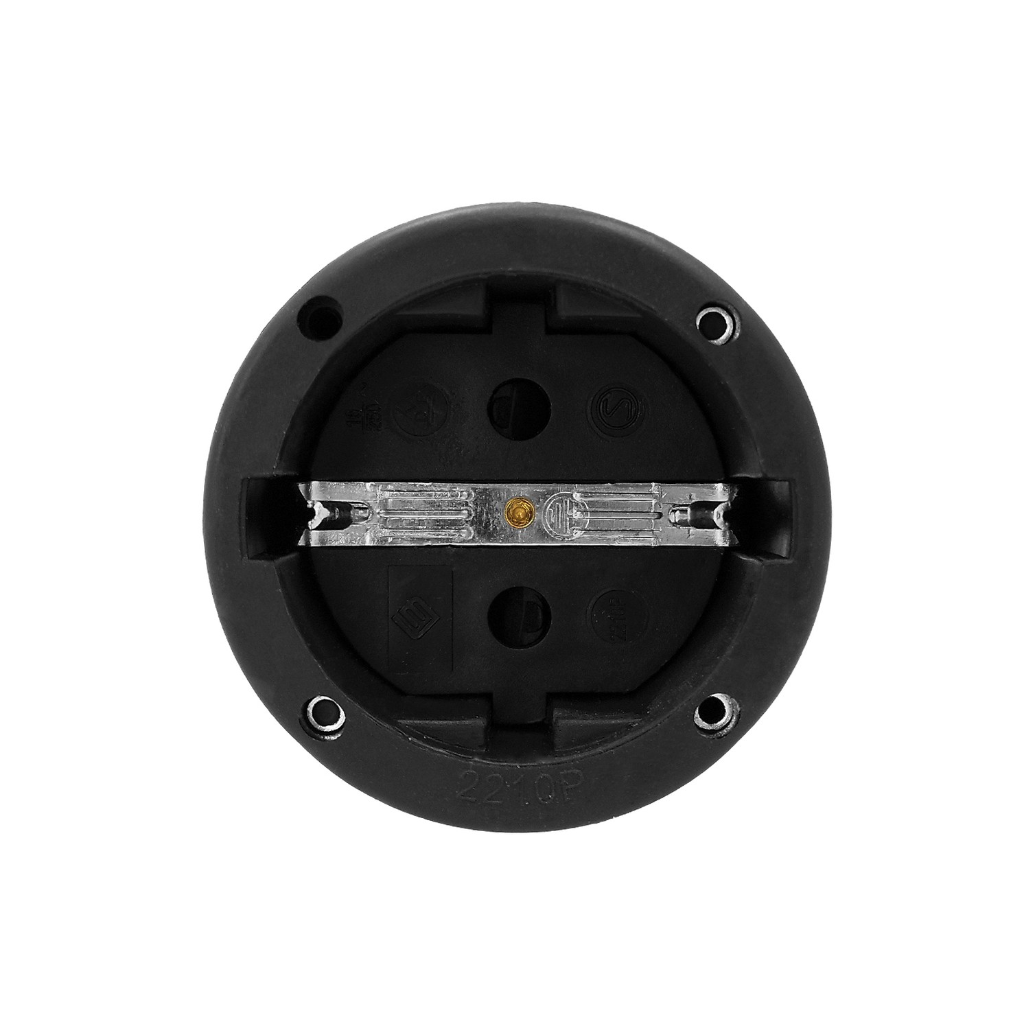 Base Aerea Toma Tierra Goma 4/4,8 mm. Negro (Industrial)