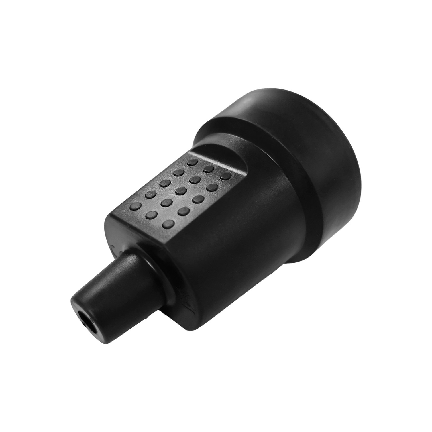 Base Aerea Toma Tierra Goma 4/4,8 mm. Negro (Industrial)