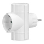 Adaptador Triple Schuko 16 A 250 V.