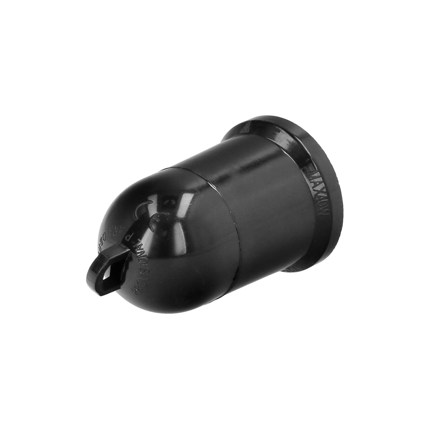 Portalamparas 4 Amperios Rosca E-27 Obra Negro.