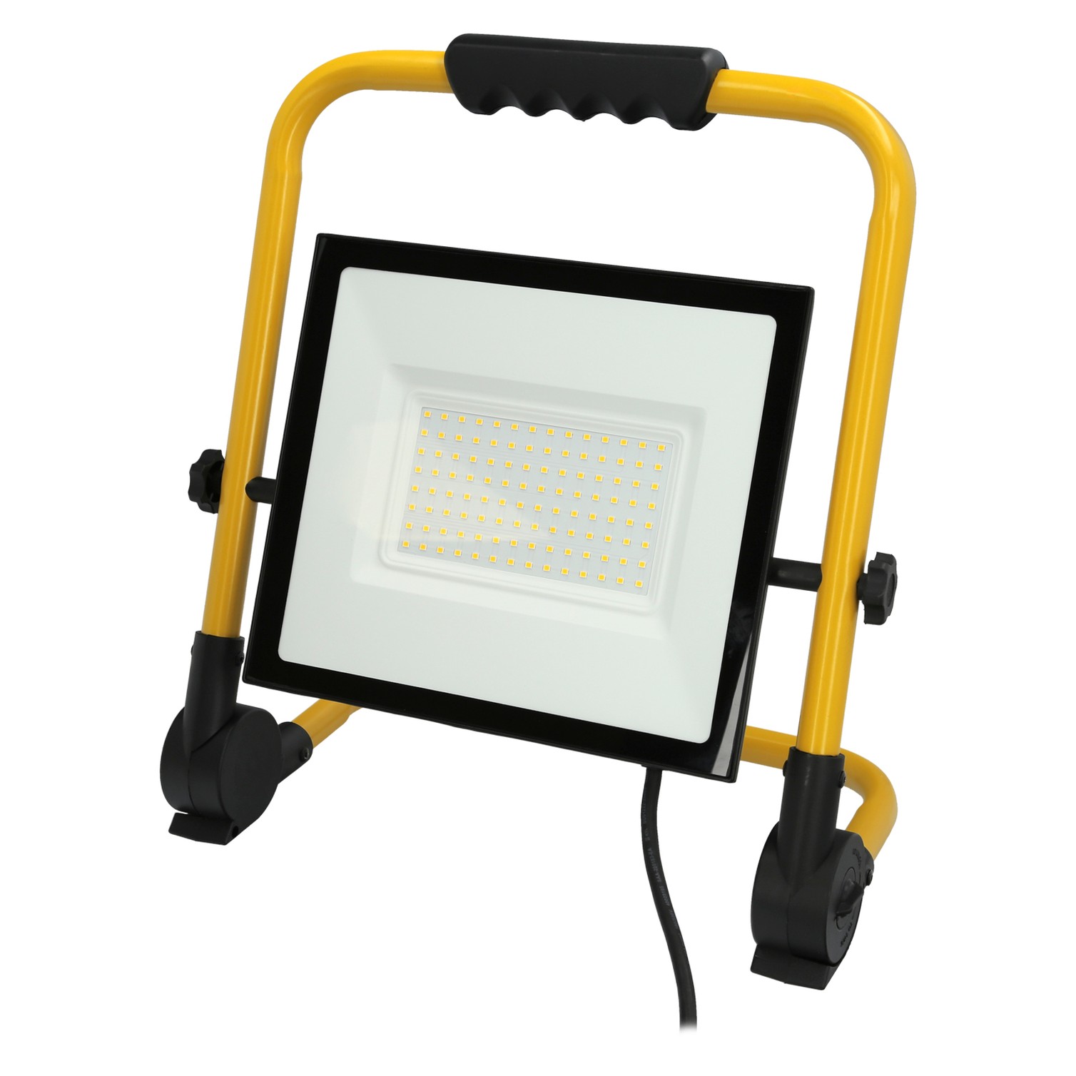 Foco Led Plano 100 Watt / 4000 K / IP 65 / 8000 lúmenes. Con Asa De Transporte.