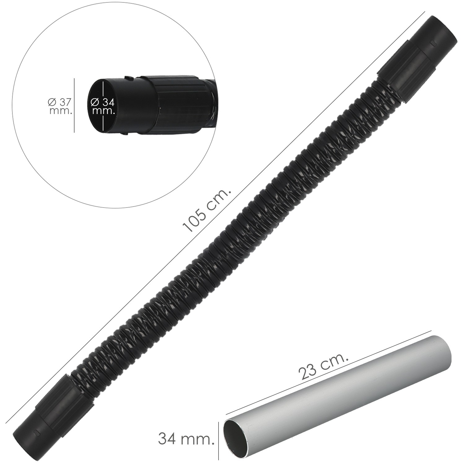 Tubo Con Lanza Para Aspirador De Cenizas Aspirador Cenizas Wolfpack 1200 Watt. 15 Litros (Codigo 07010550)