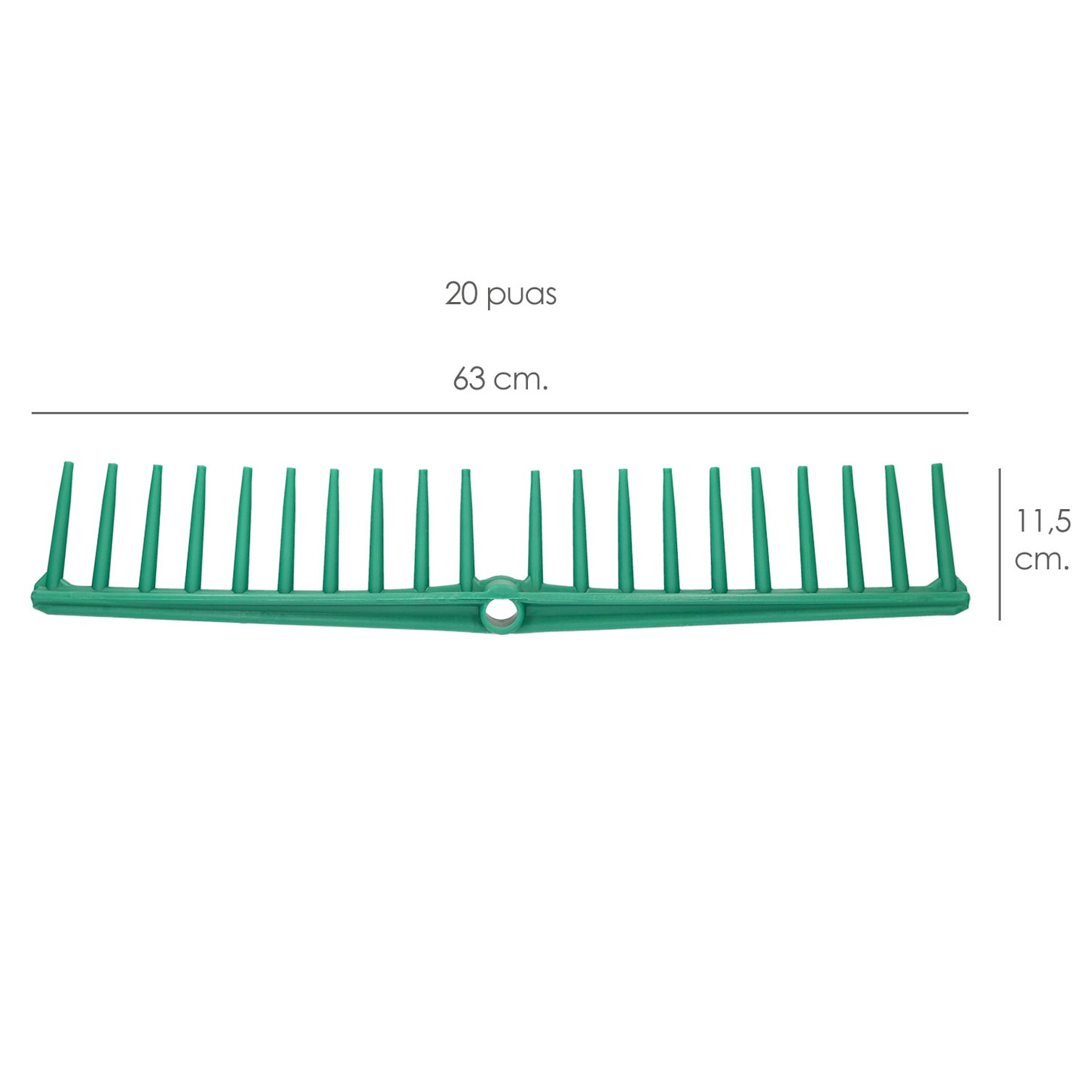Rastrillo Polipropileno 20 Puas Profesional 63 cm. Rastrillo Jardin, Rastrillo Aceituna, Rastrillo Hojas, Cepillo Hojas Jardin,