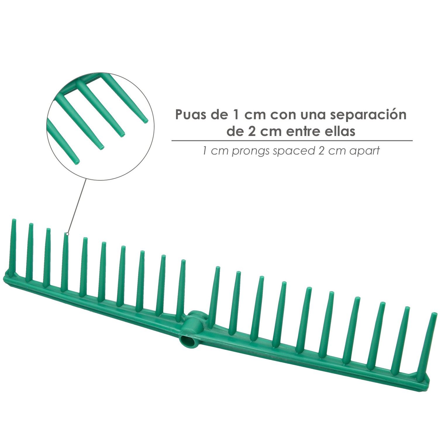 Rastrillo Polipropileno 20 Puas Profesional 63 cm. Rastrillo Jardin, Rastrillo Aceituna, Rastrillo Hojas, Cepillo Hojas Jardin,