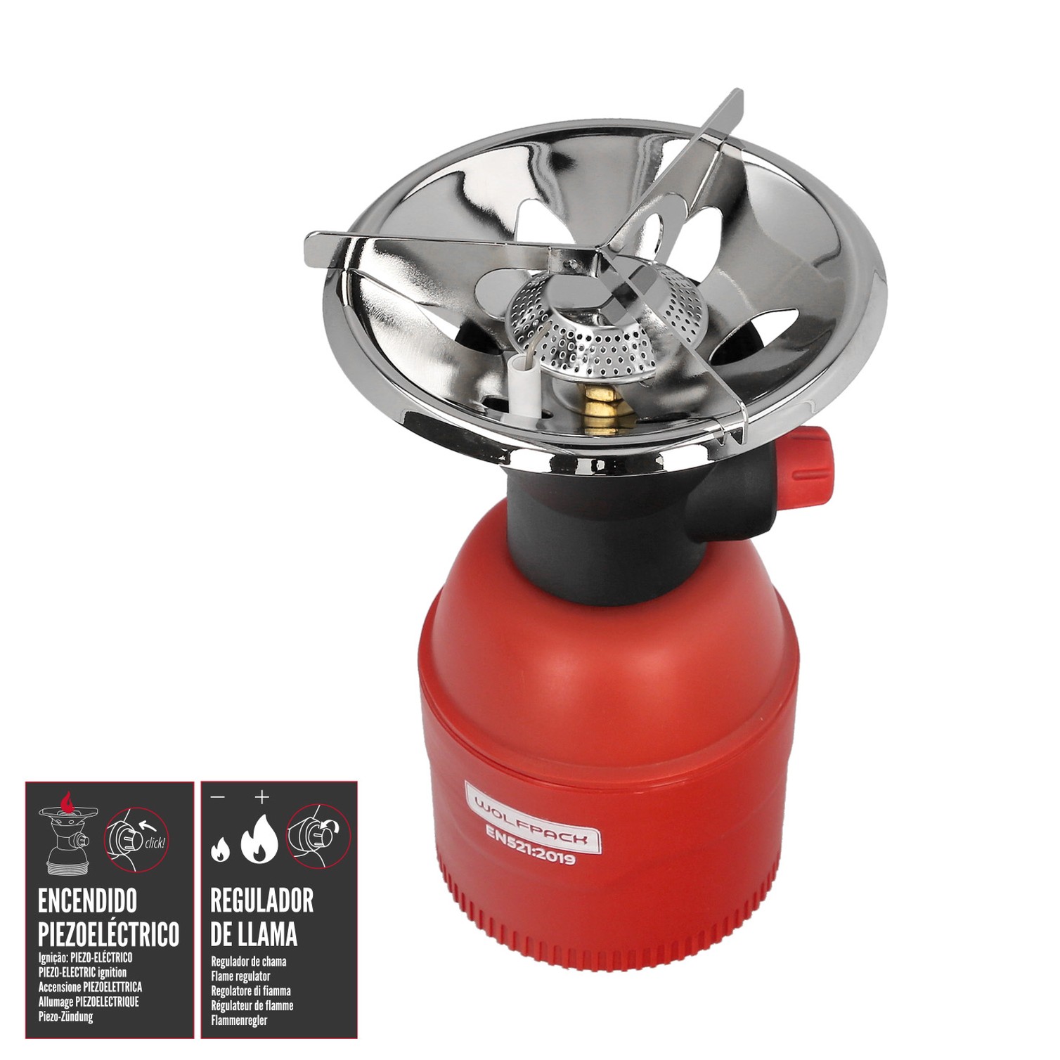 Hornillo Gas Cartucho Piezo Electrico
