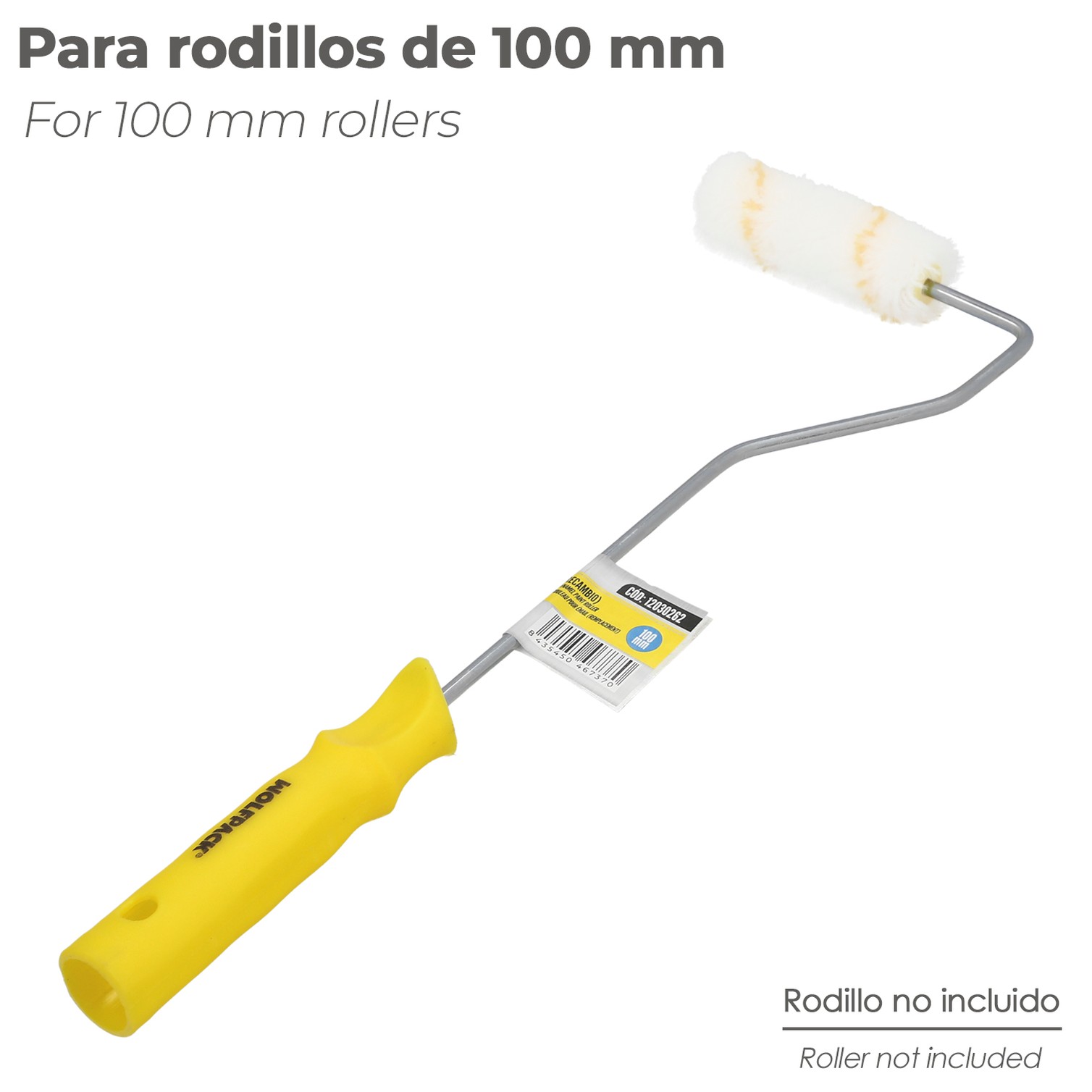 Mango Recambio Rodillos Esmalte 100 Mm