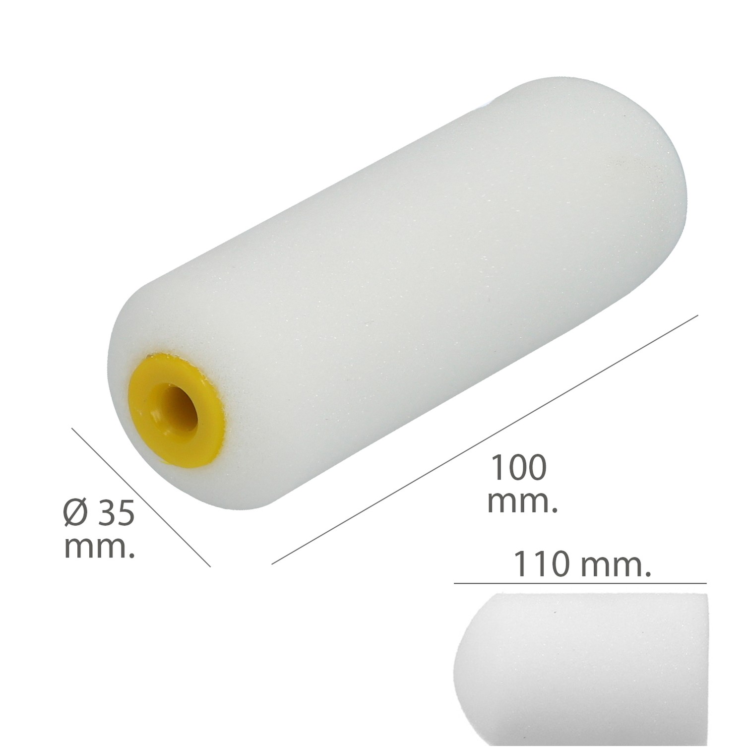 Rodillo Espuma Recambio Para Esmalte Acrilico 100 mm. Set 10 Rodillos. Rodillo Espuma, Rodillo Pintura Acrilica