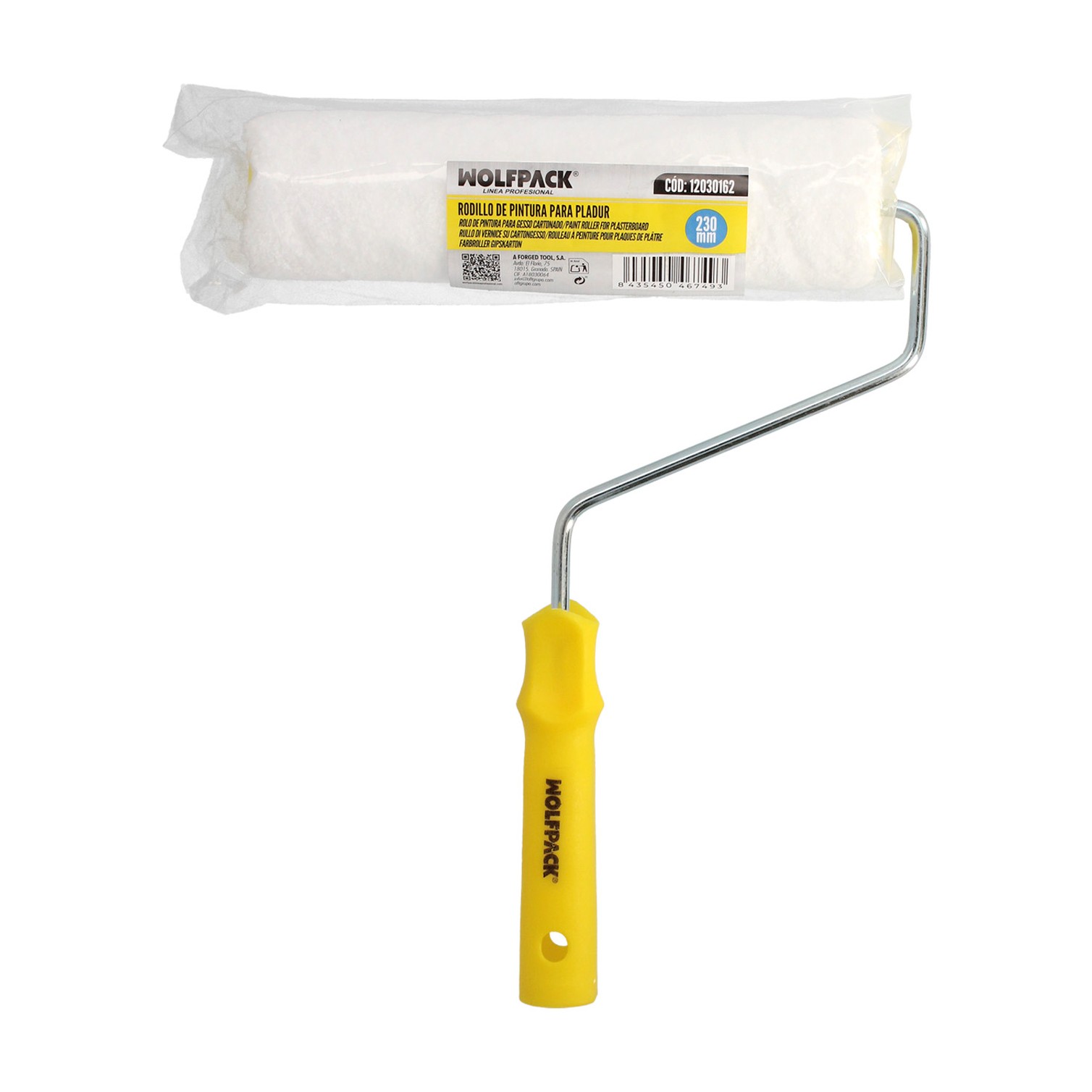 Rodillo Pintar Pladur Ø 55x 230 mm. Especial Pladur, Rodillo Paredes Lisas