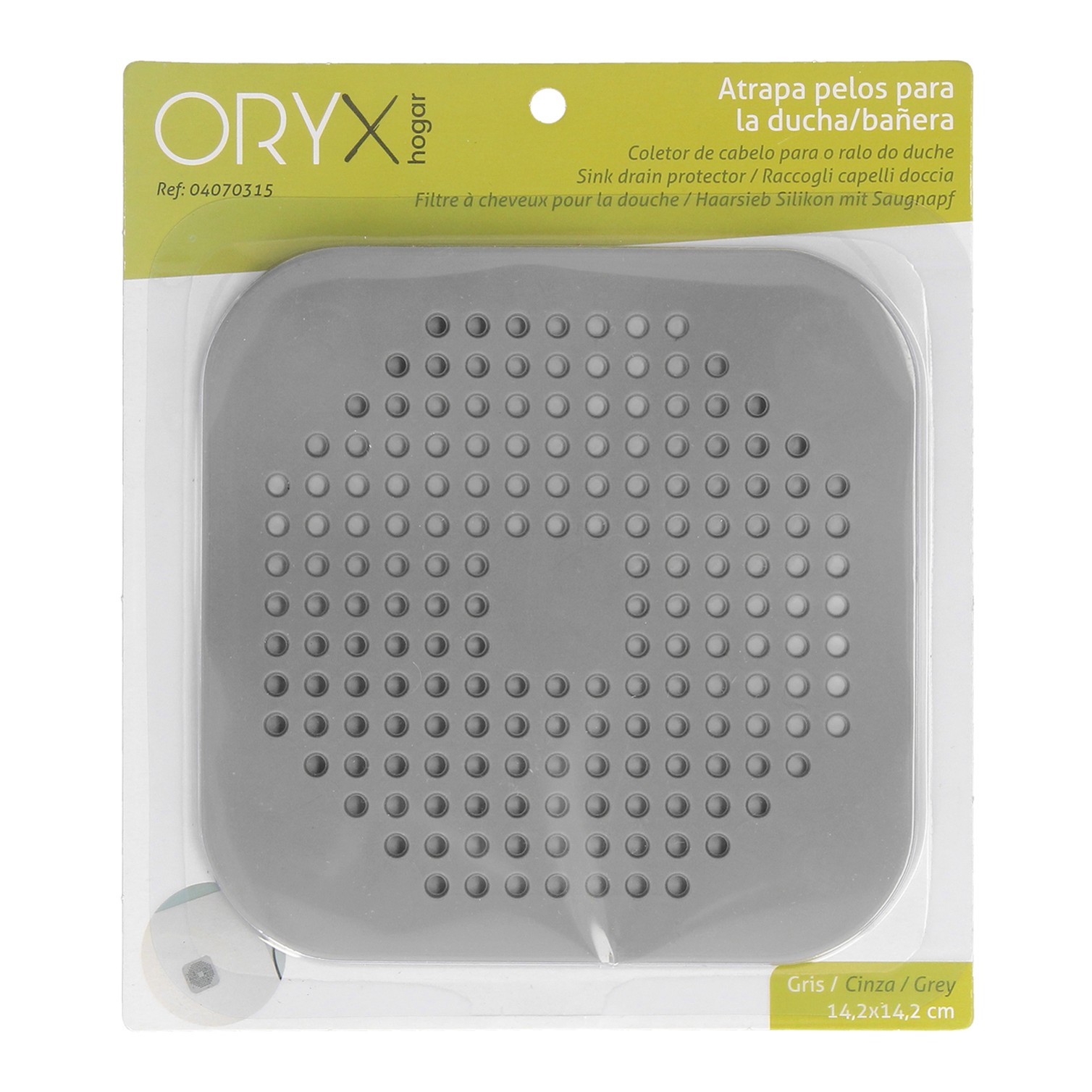 Protector Desagüe Silicona Cocina Baño 145 x 145 mm.