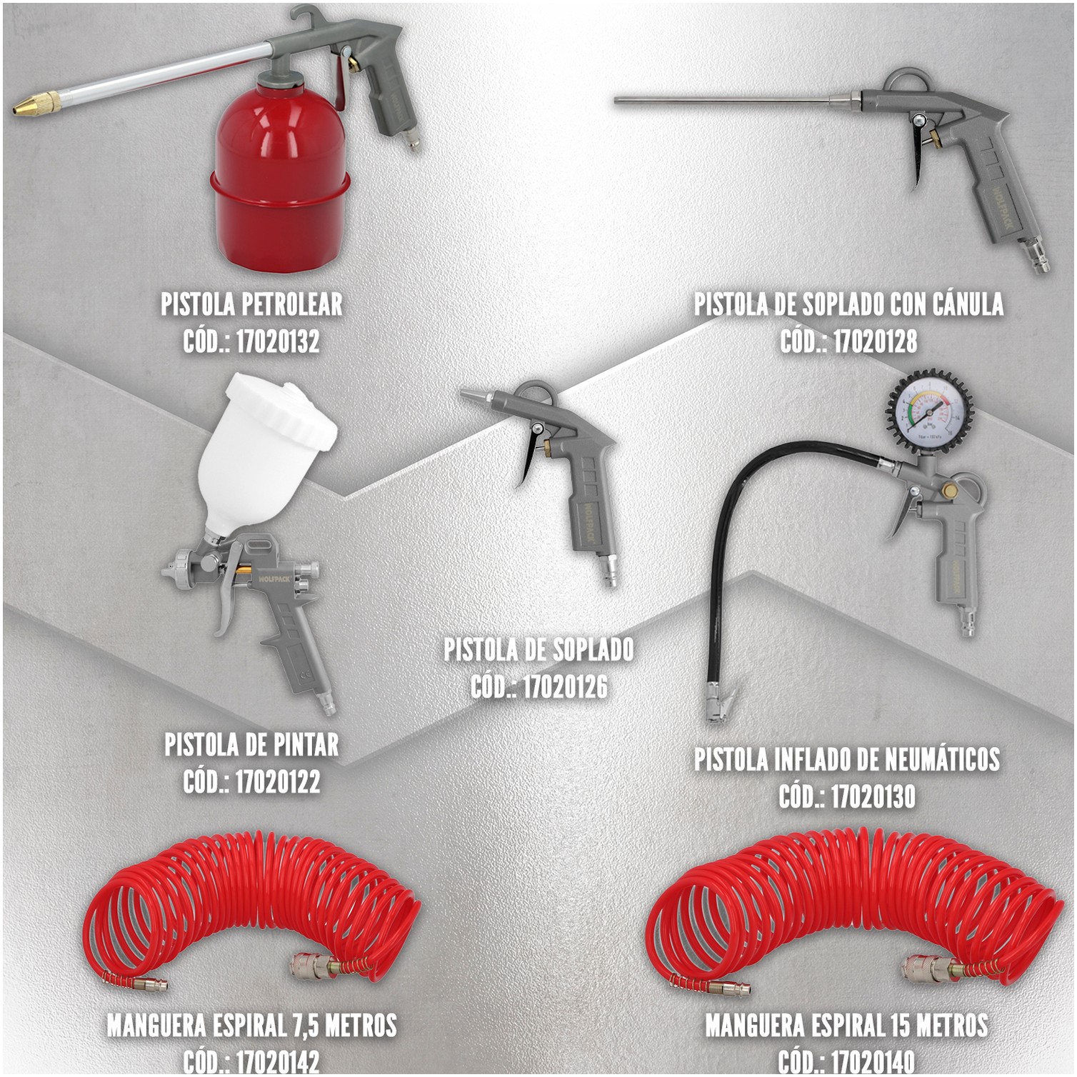 Pistola Soplado Con Canula Adaptador Rapido