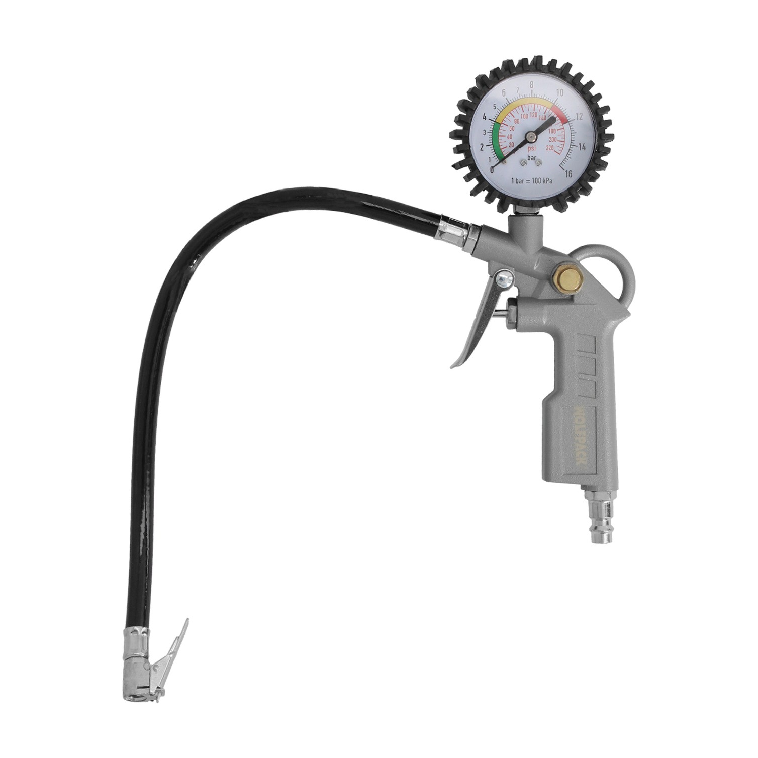 Pistola Para Inflado De Neumáticos Con Manometro, Inflador de Neumaticos, Pistola Aire Comprimido Neumaticos, Pistola Compresor