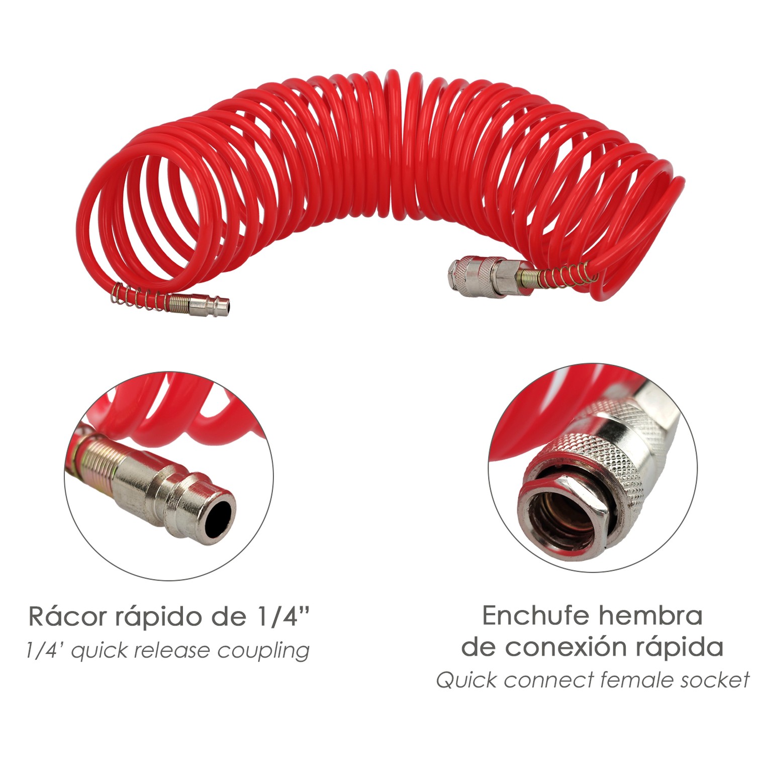 Kit Accesorios Para Compresor Aire Comprimido 5 Piezas Con Click Rapido