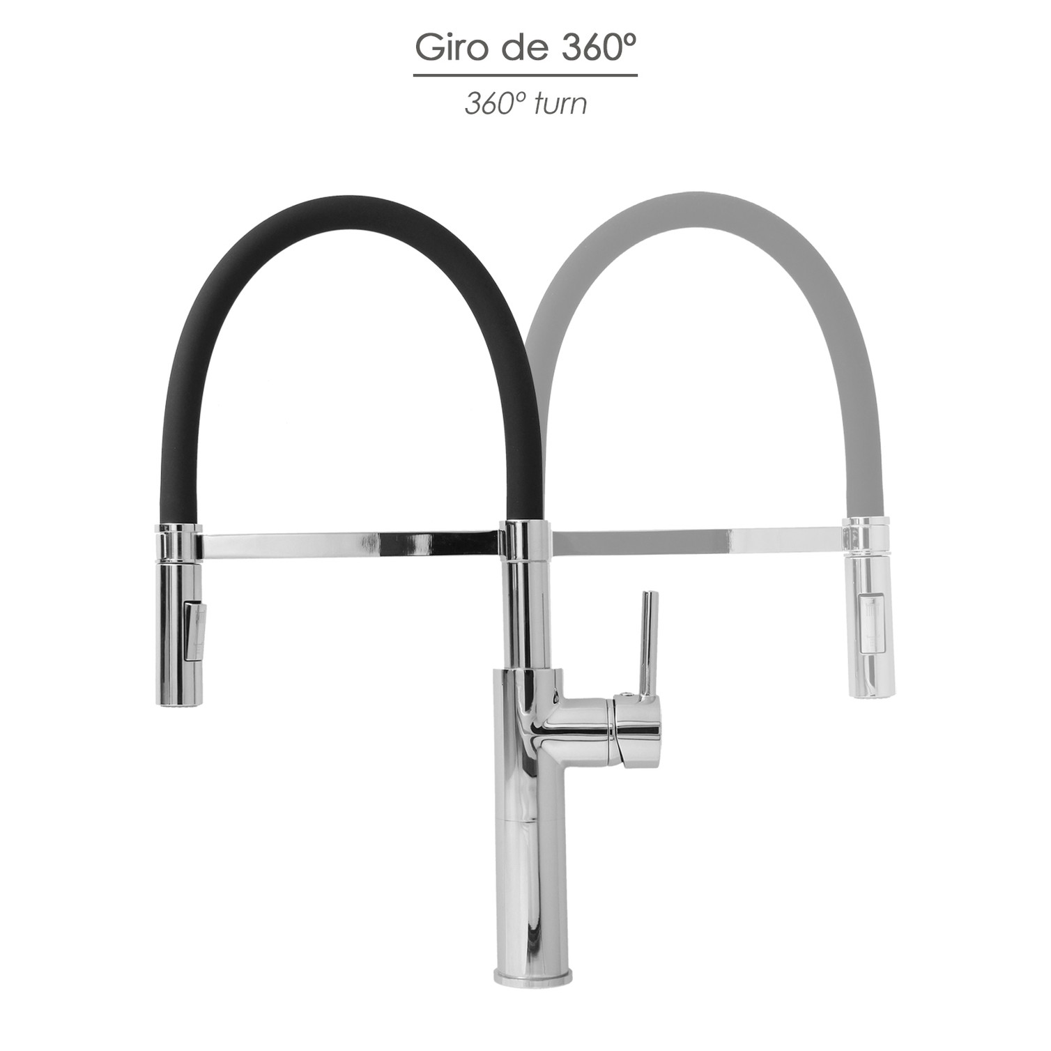 Monomando Fregadero Flexible Con Soporte Grifo Flexible Chorro Aireado, Chorro Rociado. Grifo Cocina, Grifo Alto,Grifo Fregadero