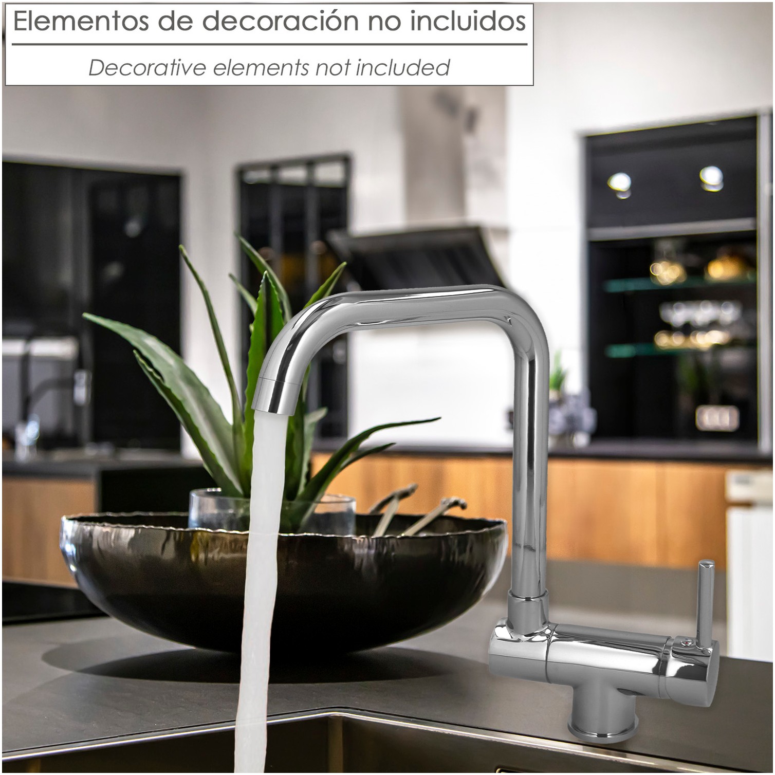 Monomando Fregadero Caño Alto Abatible. Grifo 360º. Chorro Aireado, Grifo Cocina, Grifo Alto, Grifo Fregadero