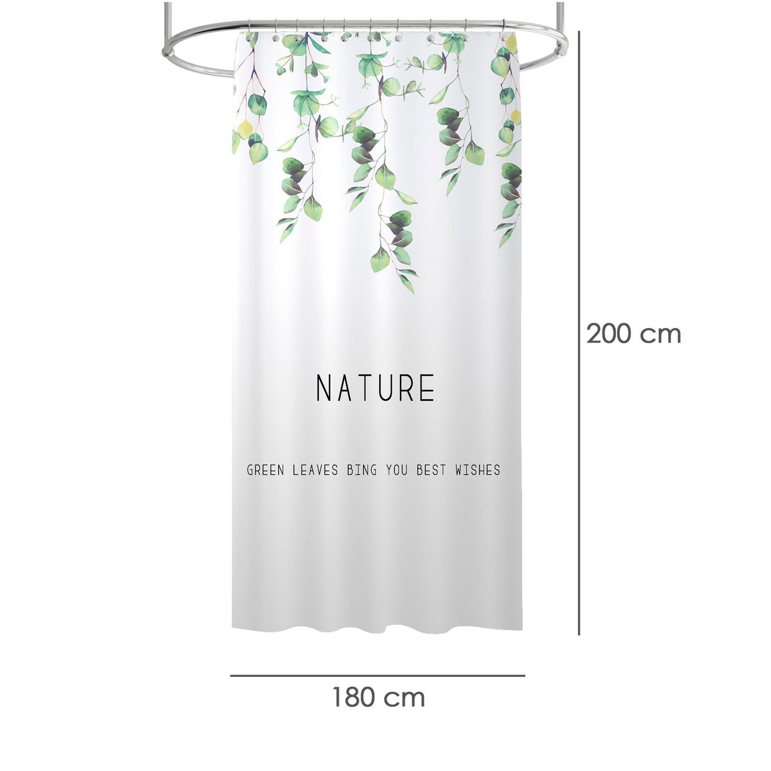 Cortina Ducha Nature 180x200 cm. Impermeable