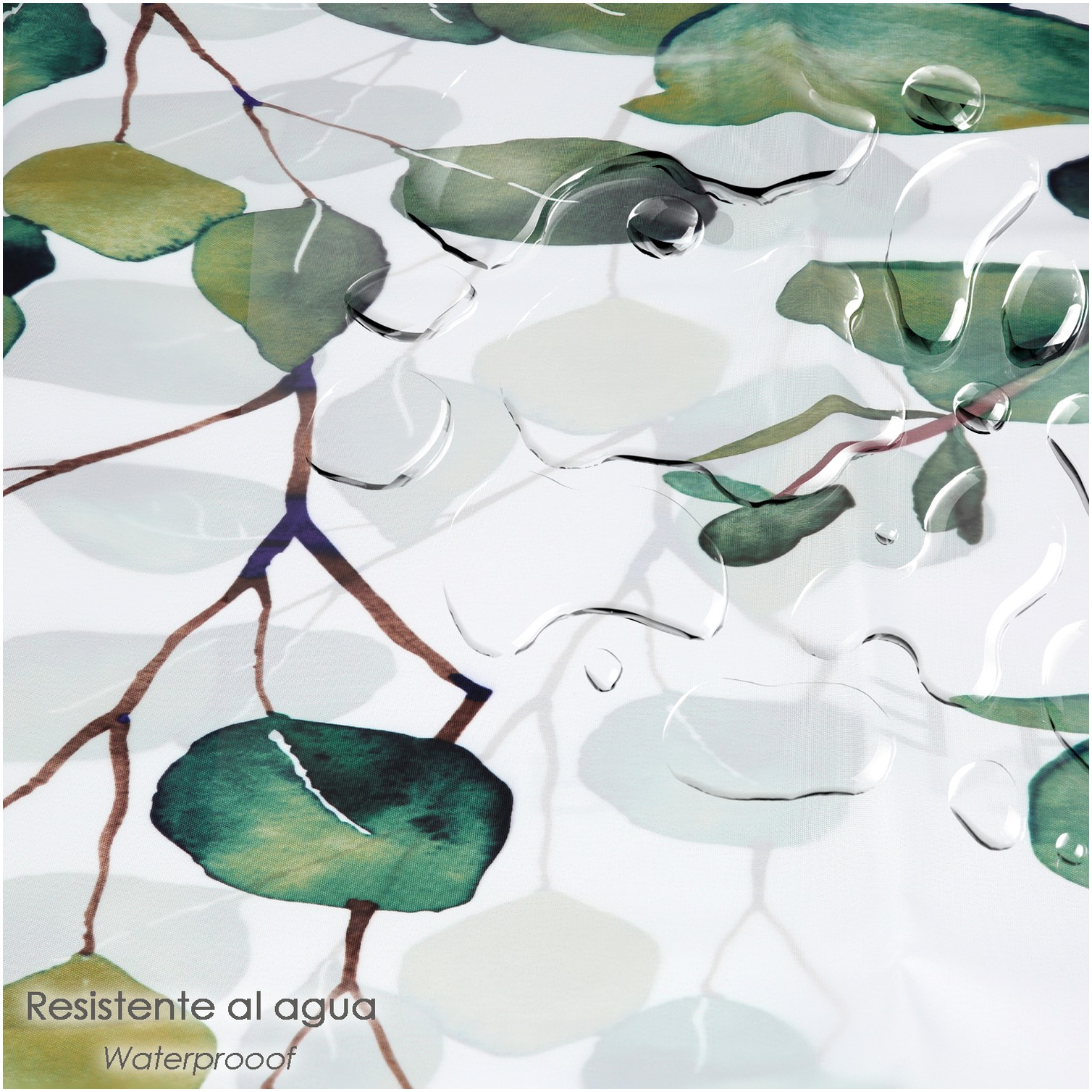 Cortina Ducha Nature 180x200 cm. Impermeable