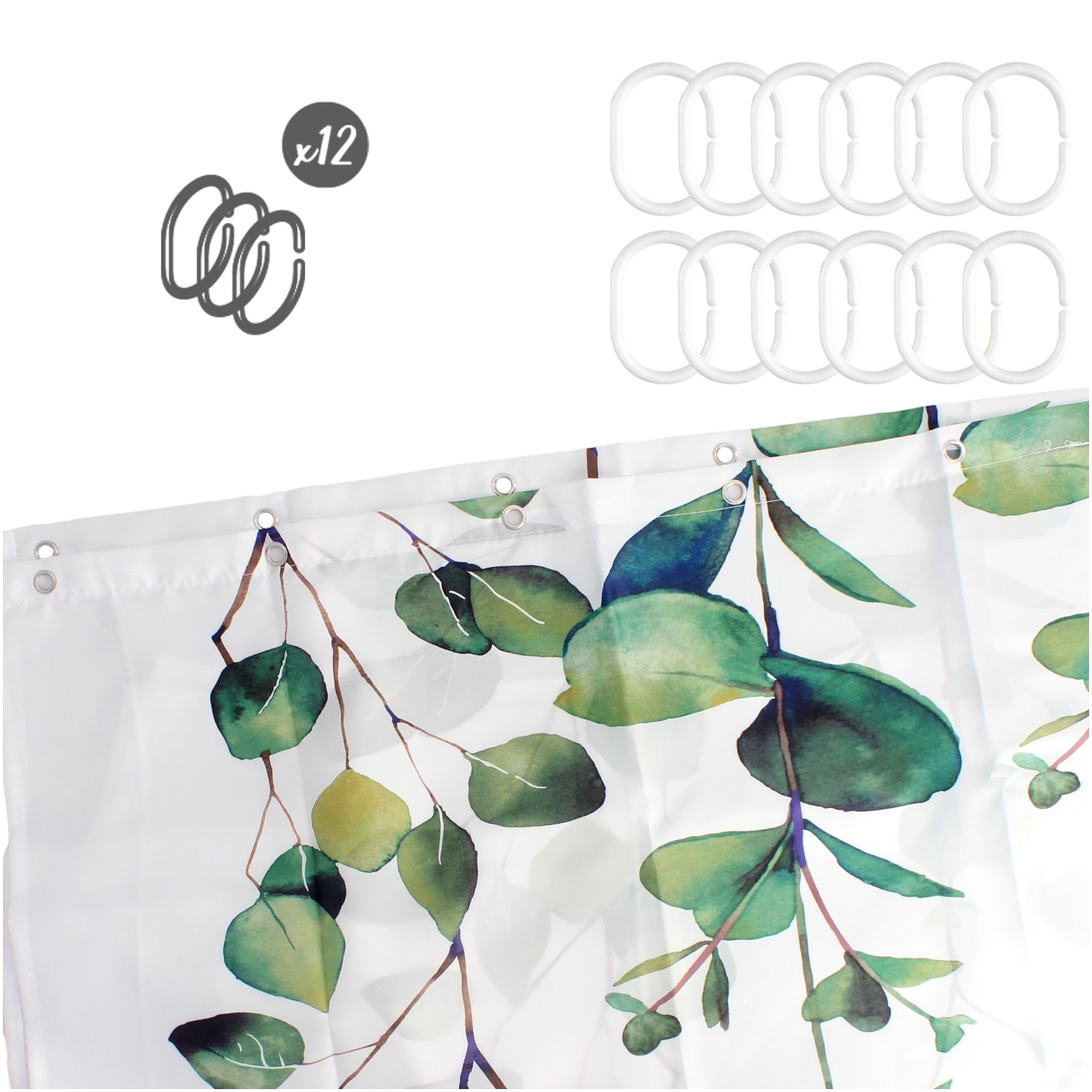 Cortina Ducha Nature 180x200 cm. Impermeable