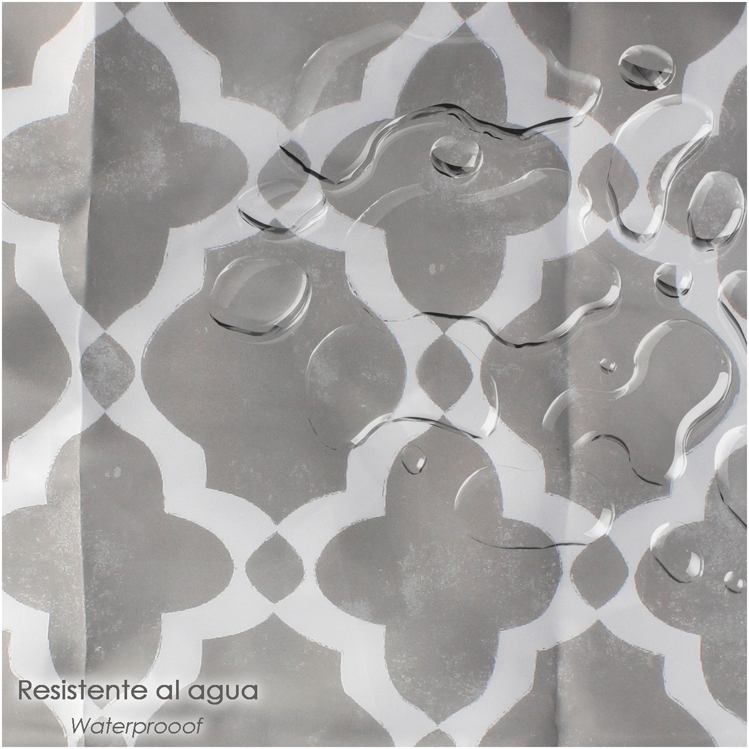 Cortina Ducha Vintage 180x200 cm. Impermeable