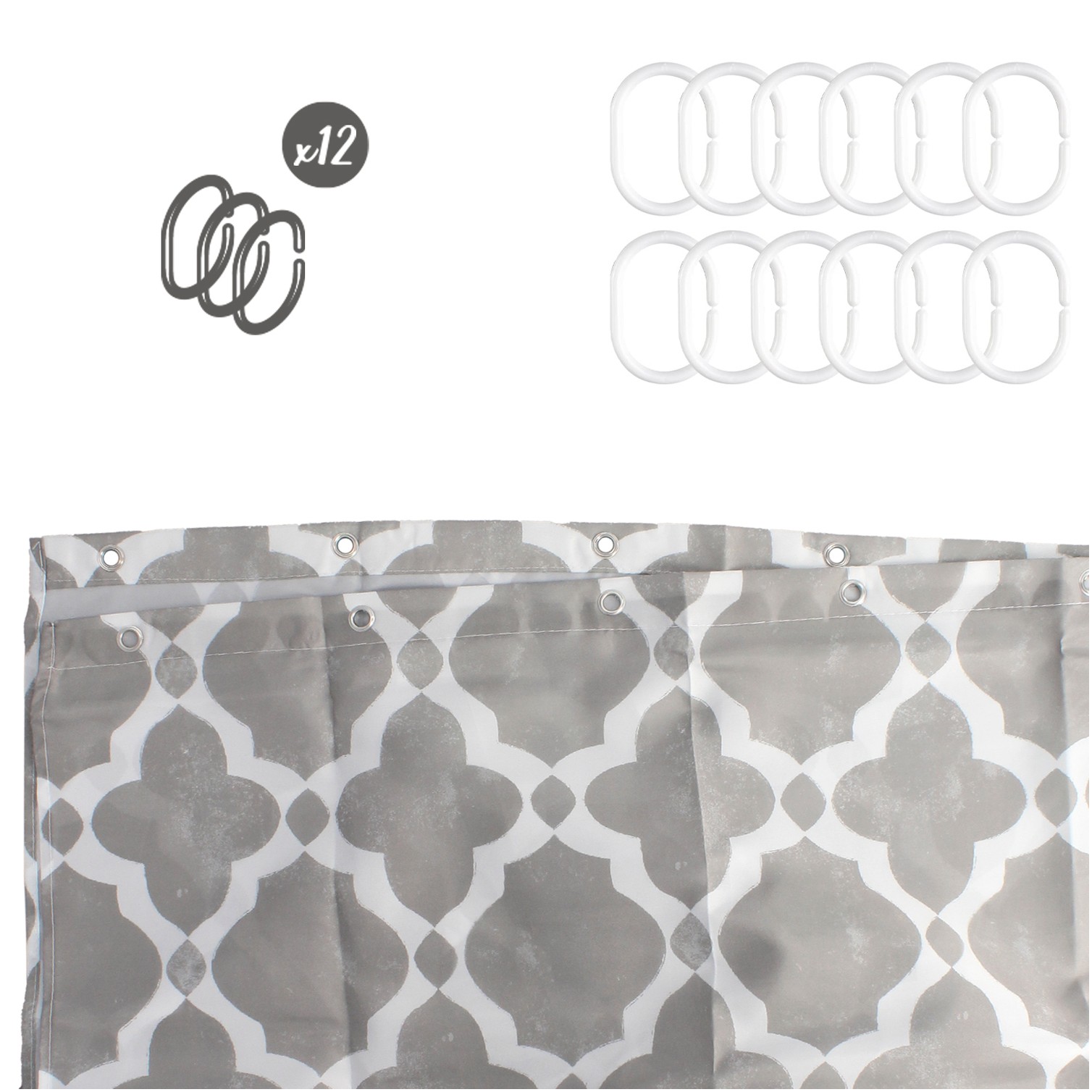 Cortina Ducha Vintage 180x200 cm. Impermeable