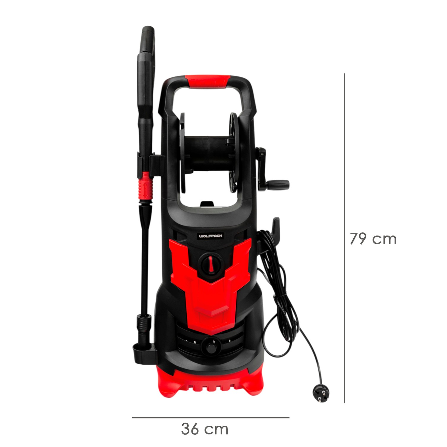 Hidrolimpiadora Alta Presión 180 Bares 2.400 Watt. Con Accesorios 390 Litros / Hora. Limpiadora de Agua Con Deposito Detergente