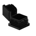 Contera Interior Plastico Cuadrada 40x40 mm. Color Negro. Bolsa 100 Unidades. Contera Mesa, Silla, Muebles, Estanteria