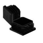 Contera Interior Plastico Cuadrada 50x50 mm. Color Negro. Bolsa 100 Unidades. Contera Mesa, Silla, Muebles, Estanteria