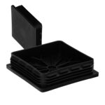 Contera Interior Plastico Cuadrada 100x100 mm. Color Negro. Bolsa 25 Unidades. Contera Mesa, Silla, Muebles, Estanteria