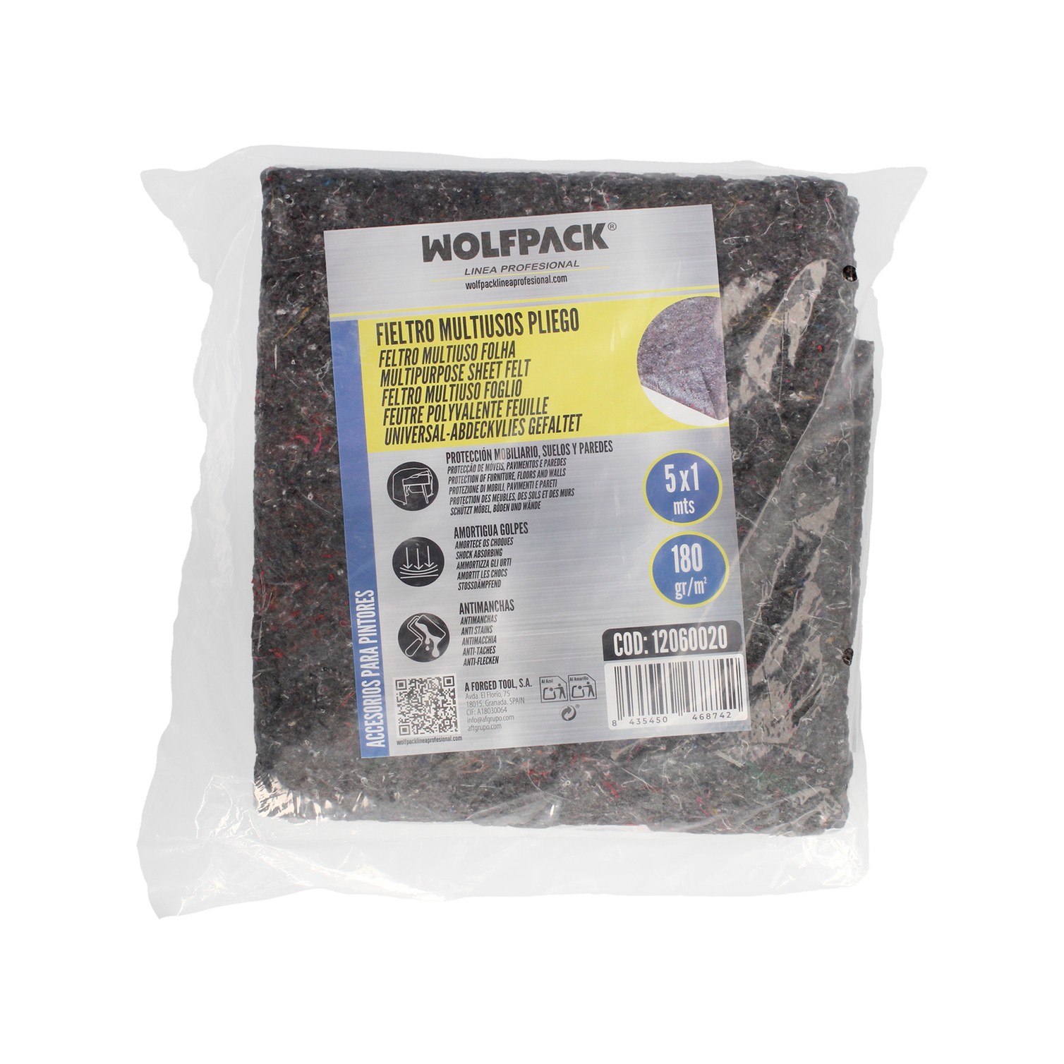 Fieltro Multiusos Pliego 5x1m Reforzado/impermeable