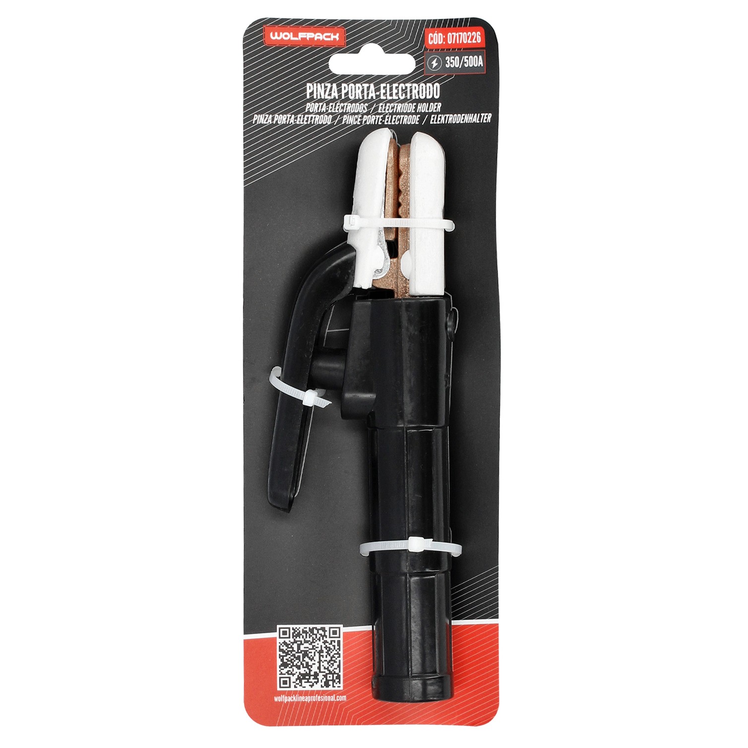 Pinza Porta-electrodo Wolfpack 350/500 Amperios