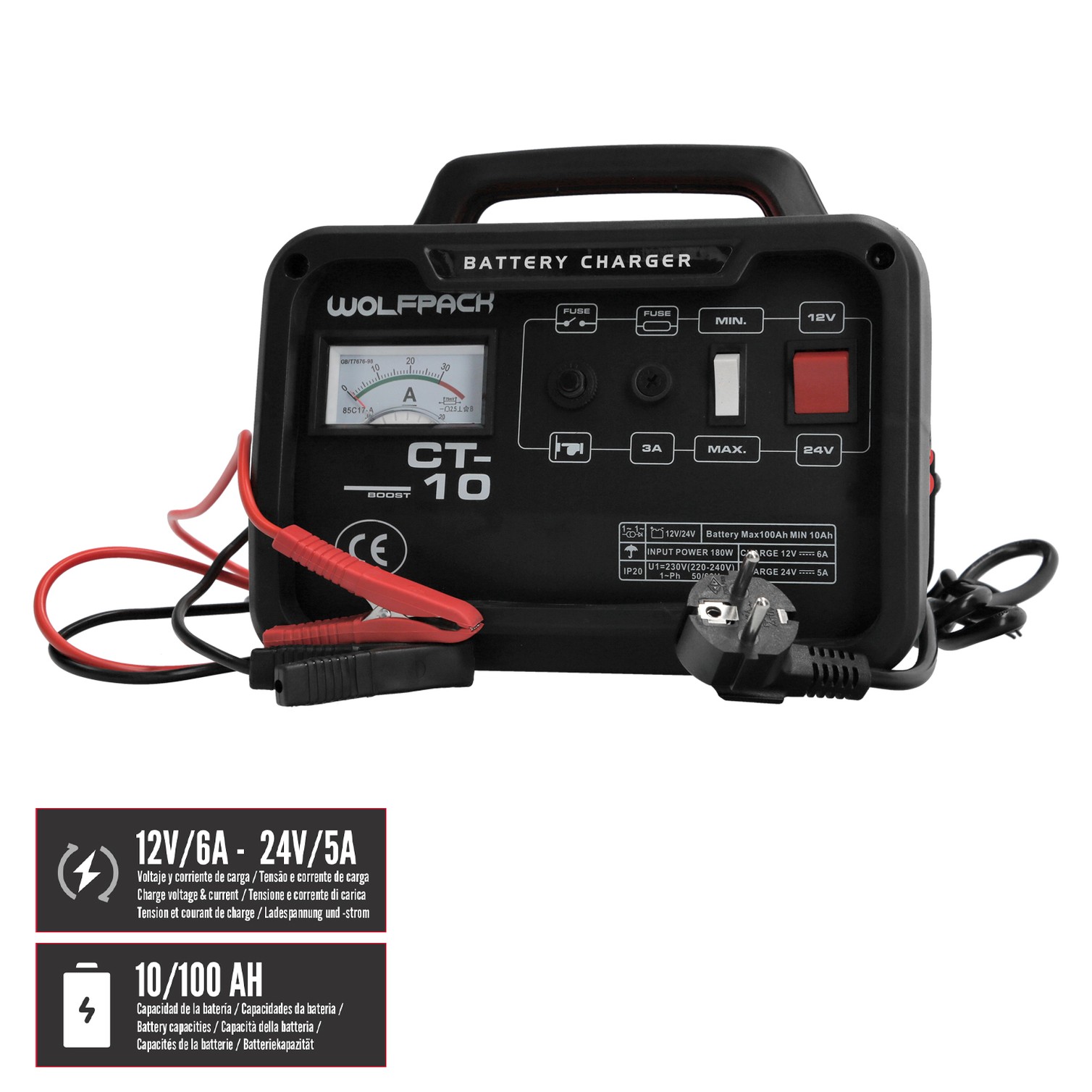 Carga Baterias 12/24V 10-100Ah