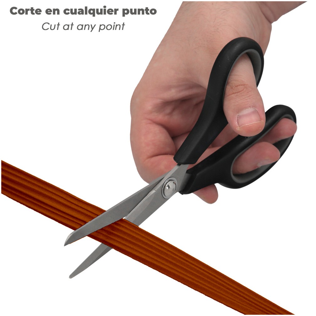 Burlete Elástico "E" 6 m. x 9 mm. Marrón