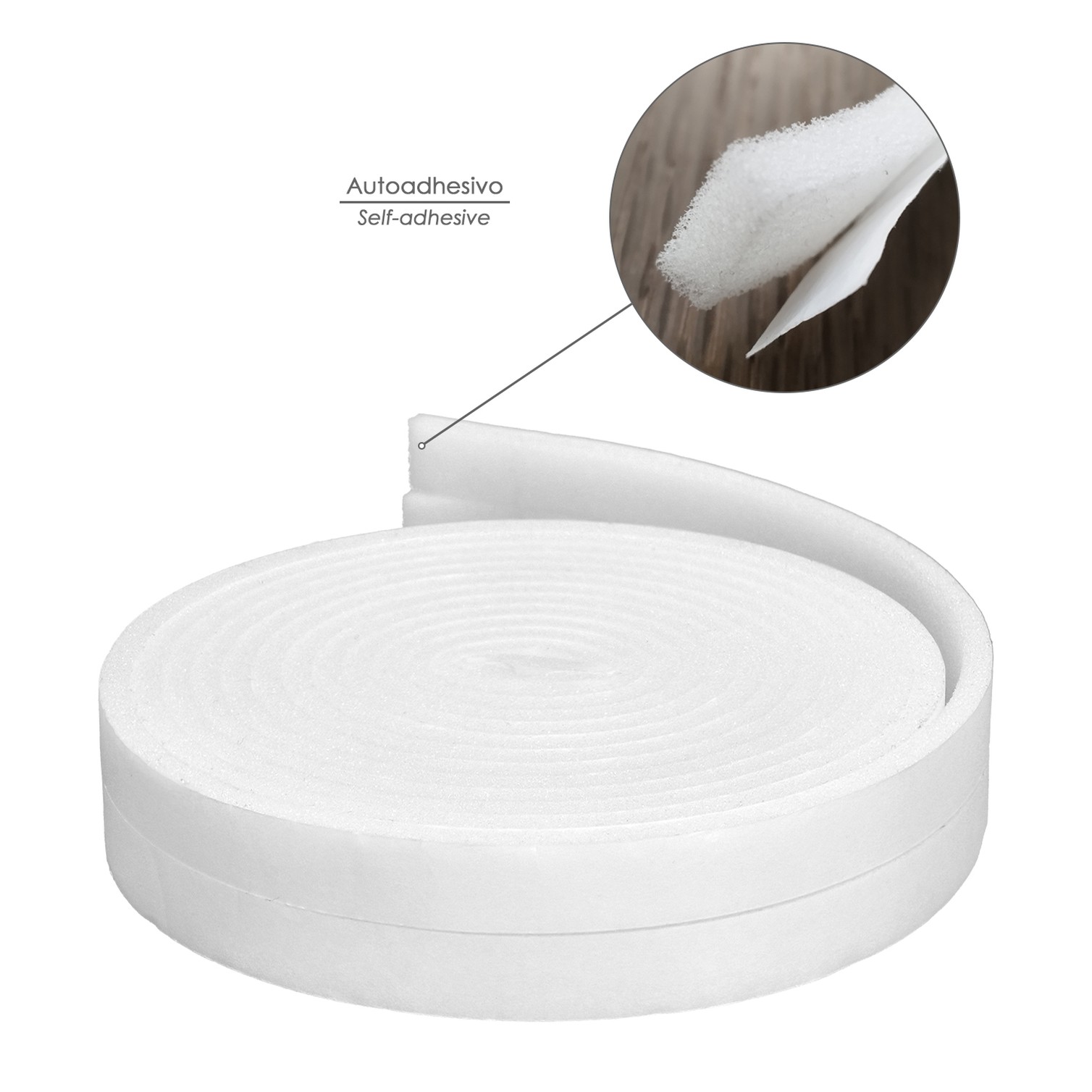 Burlete Espuma 8 m. x 6mm. x 10mm.