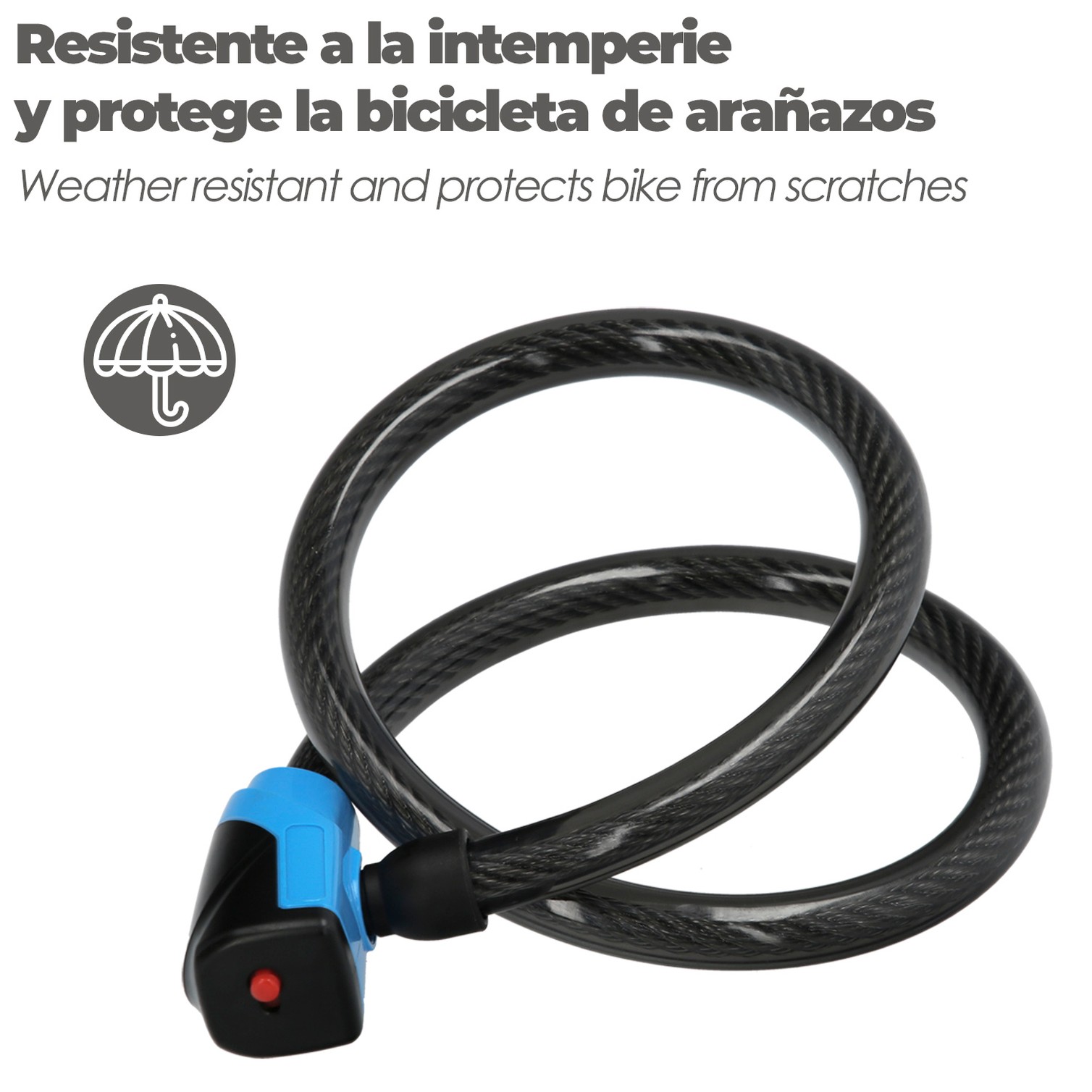Cable Bicicleta con Llave Plana 18 Mm x 100 Cm