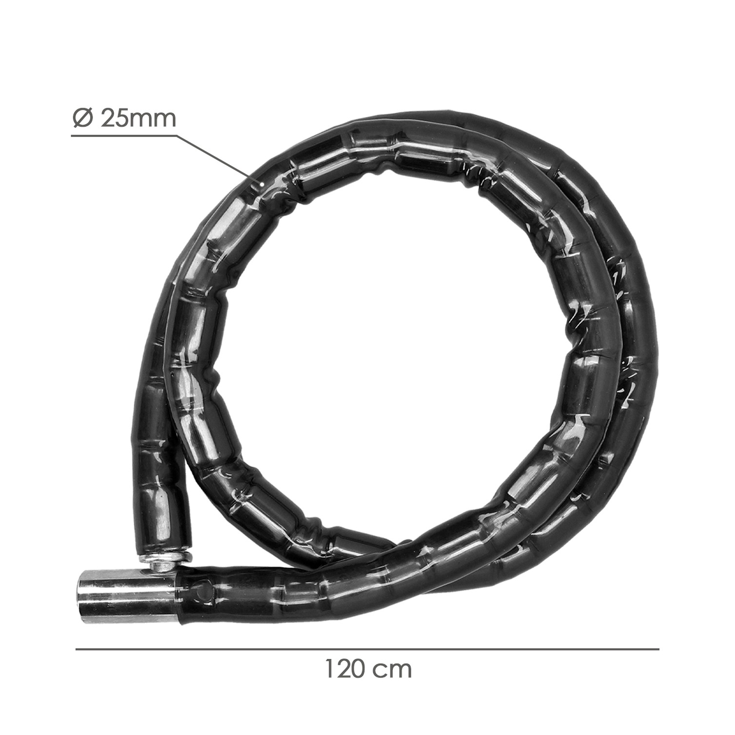 Piton Moto Blindado Llave Tubo 25 x 100 cm.