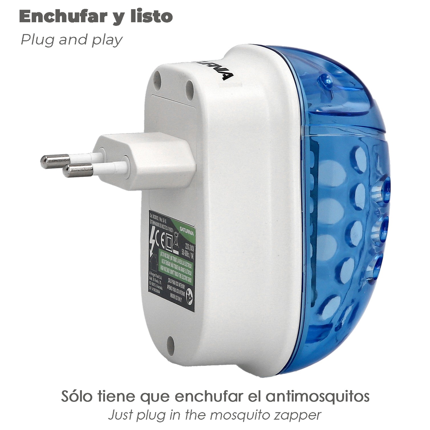 Exterminador De Insectos A Pared 1,5 Watt.