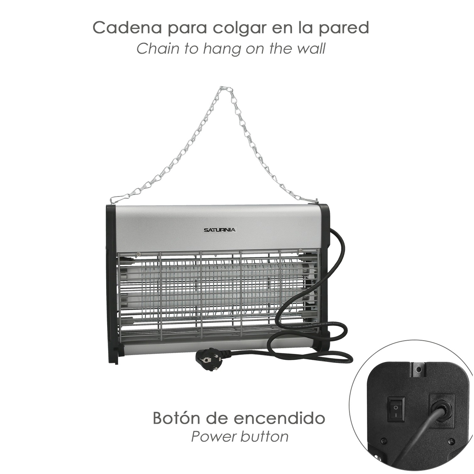 Exterminador De Insectos 20 W.