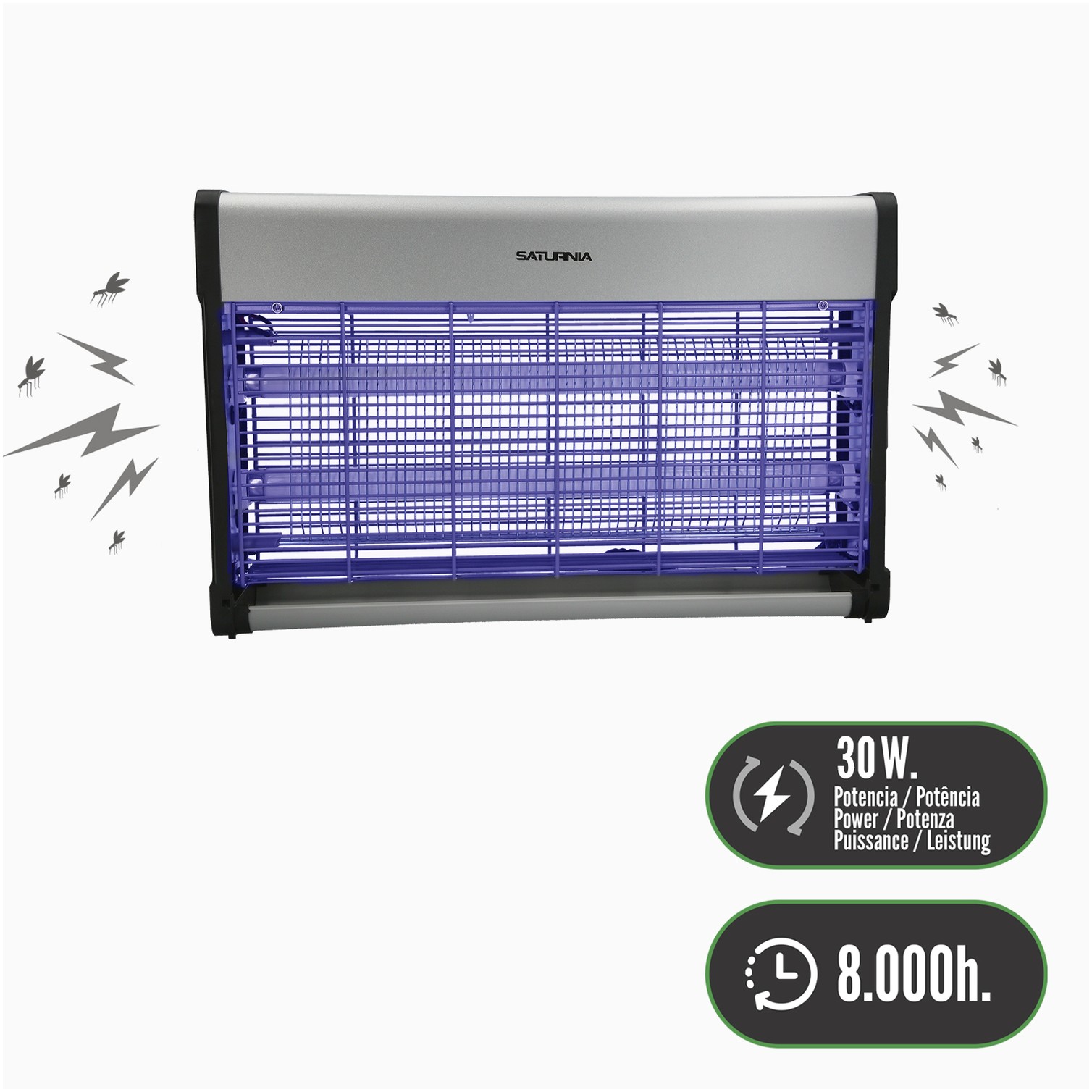 Exterminador De Insectos 30 W.